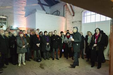 Führung durch das historische Bahnhofsgebäude durch den Ausstellungsmacher und Historiker Dr. Joachim Baur