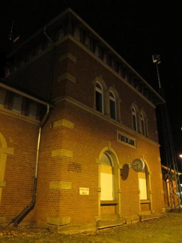 Illumination des historischen Bahnhofgebäudes