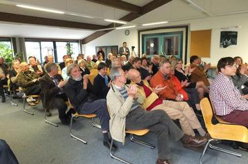 Etwa 60 Besucherinnen und Besucher folgten der Einladung des Projektteams Museum Friedland zum Gesprächsforum.