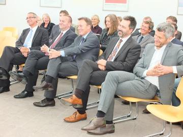 Präsentation des Museumskonzepts im ehemaligen Wartesaal des historischen Bahnhofsgebäudes Friedland