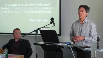 Dr. Kien Nghi Ha, Universität Bremen, zum Thema "Exzeptionelle Flüchtlinge? Die Aufnahme der vietnamesischen Boatpeople in Westdeutschland"