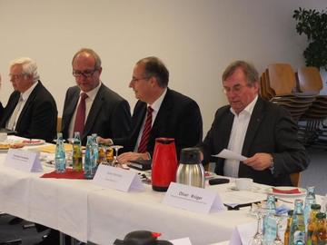 v.l.n.r.: Joachim Mrugalla, Dr. Frank Frühling, Christoph Verenkotte, Martin Steinberg