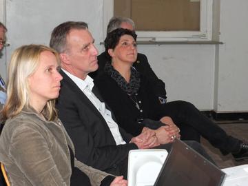 v.l.n.r. Maaret Westphely, MdL, Umweltminister Stefan Wenzel, Fraktionsvorsitzende Anja Piel