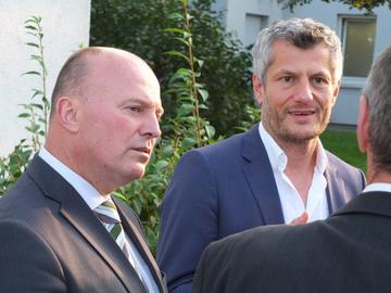 BA Hartmut Koschyk MdB im Gespräch mit Kurator Dr. Joachim Baur und Bürgermeister Andreas Friedrichs