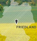 Bild Deutschlandkarte mit Marker Friedland